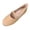 Khaki, variant on Women's Mary Jane Flats PU Leather Round Toe Rhinestone Buckle Slip On Lightweight Comfortable Casual Walking Shoes(36)