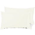 thumbnail image 2 of (4 pack) Nestl Pillow Sham Set of 2, Premium 1800 Series Double Brushed Bed Pillow Cases, Off White, King 20" X 36", 2 of 6