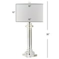 thumbnail image 3 of SAFAVIEH Nina 30 in. Modern Clear Crystal Table Lamp with Off-White 100% Cotton Shade, 3 of 6