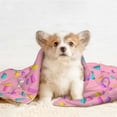 thumbnail image 4 of Yiaed Pink Donut Print Dog Blankets-Cat Blanket Washable for Couch Protection,Puppy Blanket, Soft Plush Reversible Throw Furniture Protector-Medium, 4 of 8