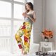 thumbnail image 5 of Fotbe Bees Honeycomb Pantalones de Pijama para Mujer, Pantalones de Dormir, Pantalones Pj con Cordón y Bolsillos-3X-Large, 5 of 6