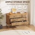 thumbnail image 4 of Cómoda de Madera con 6 Cajones, Cómoda de Almacenamiento Estilo Farmhouse Moderno para Recámara, Entrada O Pasillo, 4 of 7