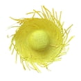 thumbnail image 1 of Sombrero de paja de verano con protección solar, ala ancha, tejido a mano, diseño transpirable, sombrero de playa, accesorio para la cabeza, 1 of 8