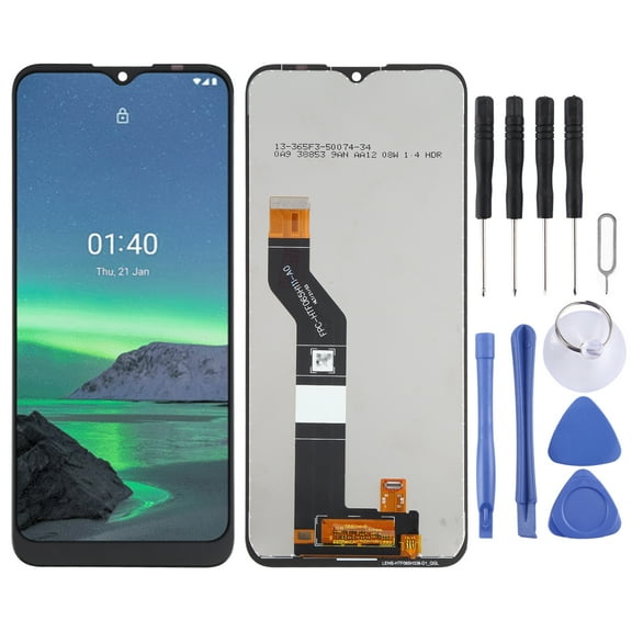 Cellphone Repair Parts LCD Screen and Digitizer Full Assembly for Nokia 1.4(Black)