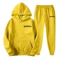 thumbnail image 4 of QHFBli Hoodie with Kangaroo Pocket Mens Oversized Hoodie 2025 Fall Winter Casual Sportswear Hop Streetwear Fashion Top Yellow XXXXL, 4 of 4