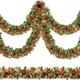 thumbnail image 3 of 50ft Tinsel Garland, Outdoor Garland for Christmas Tree Tinsel Garland, 50 FT Red Garland Christmas Green Tinsel Garland, Christmas Garland for Stairs Railing, Christmas Tinsel Garland, 3 of 7