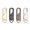 Multicolor, variant on 4-Pack Silver Detachable Zipper Pull Replacement, Tool-Free Clip-On Universal Metal Zipper Tab Repair Kit for Suitcases, Hoodies, Tents