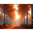 thumbnail image 4 of Autumn Themed Forest Landscape Banner Backdrop Party Decoration Background for Fall Festivals Harvest Celebrations Photography Props and Seasonal Decorations, 4 of 7