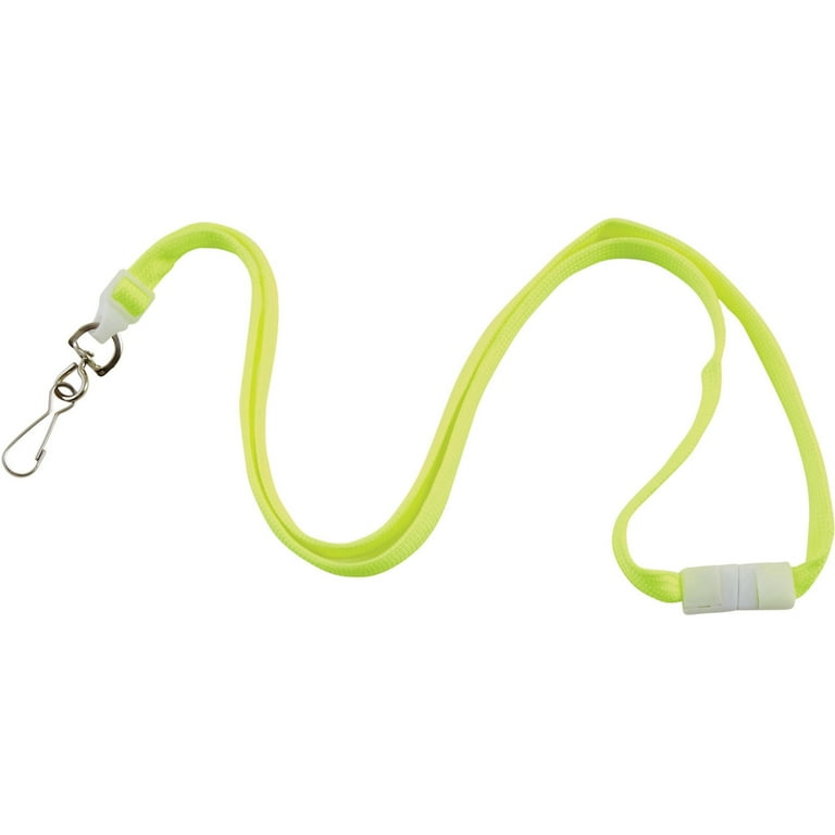 Advantus Neon Breakaway Lanyard - 12 / Pack - 0.5 Advantus Neon Breakaway Lanyard - 12 / Pack - 0.5