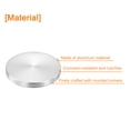 thumbnail image 3 of M10 Thread 70mm Diameter Round Shape Aluminum Disc Hardware 2pack, Aluminum Circle Disc Glass Top Adapter, Silver, 3 of 5