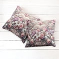 thumbnail image 5 of Ambesonne Romantic Throw Pillow Cover Pack of 2, Pastel Love Garden Flowers, 2 Pcs-26"x26", Pale Pink Peach and Lilac, 5 of 5