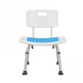 thumbnail image 3 of Bathroom Shower Chair Folding Bath Chair For The Elderly - Blue Cushion, 3 of 5
