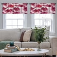 thumbnail image 5 of LALILO Kitchen Curtain Valance Beautiful Street With Colourful Rod Pocket Window Curtain 52"x 18" Set of 2, 5 of 7