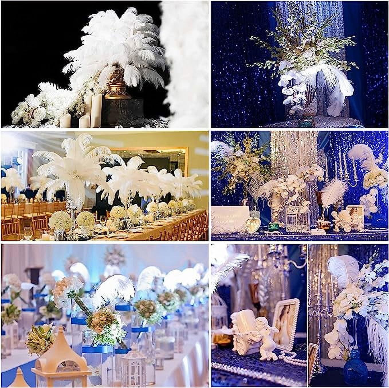 Namzi 12pcs Purple Ostrich Feathers Natural Bulk 16-18Inch 40cm-45cm for Wedding Party Centerpieces Easter Gatsby and Home Decorate Ostrich Feathers