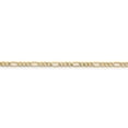 thumbnail image 3 of 14K Yellow Gold chain Figaro 24 in 2.5 mm 2.5mm Semi-Solid, 3 of 5