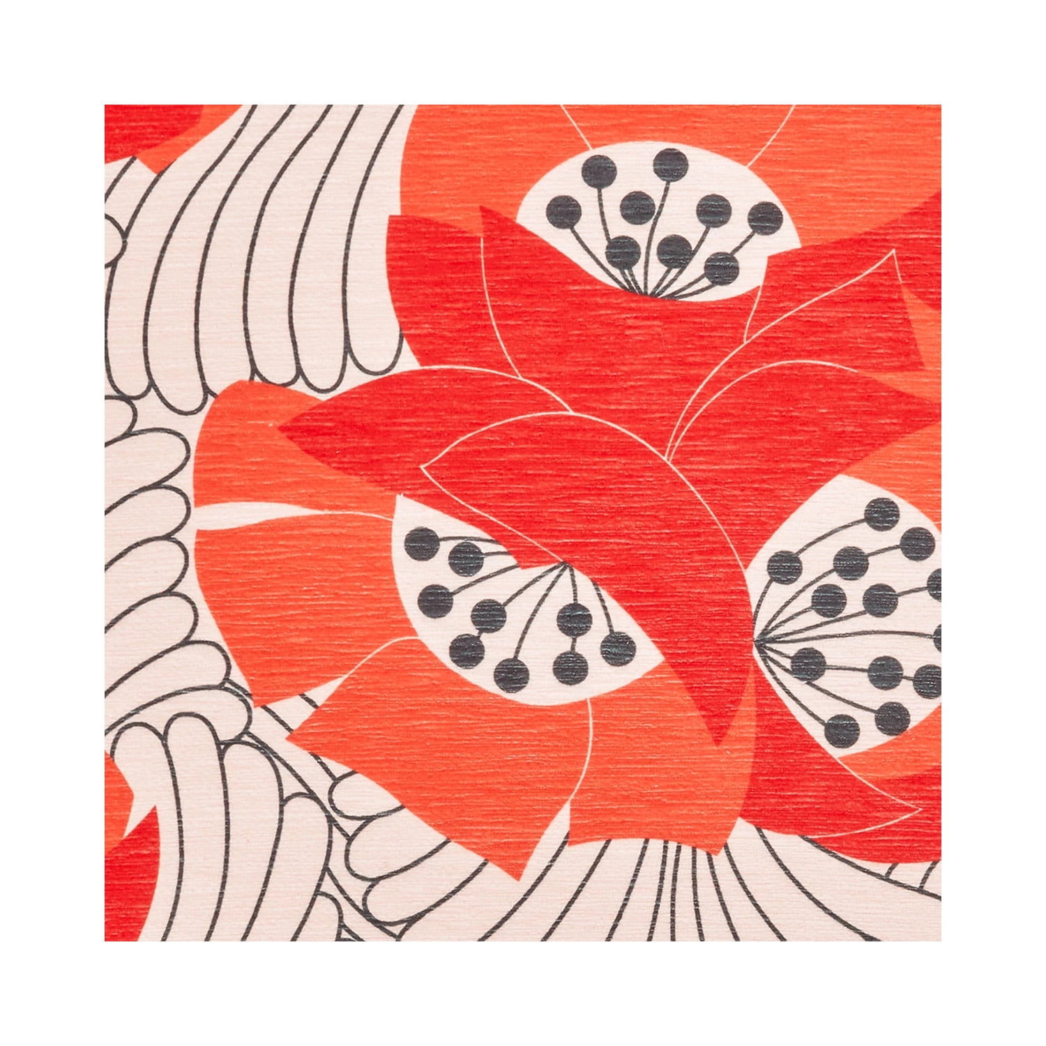 Dash & Albert Japanese Poppy Machine Washable Rug, 3' x 5', Multi