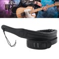 thumbnail image 4 of Correa de guitarra ANGGREK, Cuero Ajustable, Algodón Perlado, Negro, Otros, 4 of 8