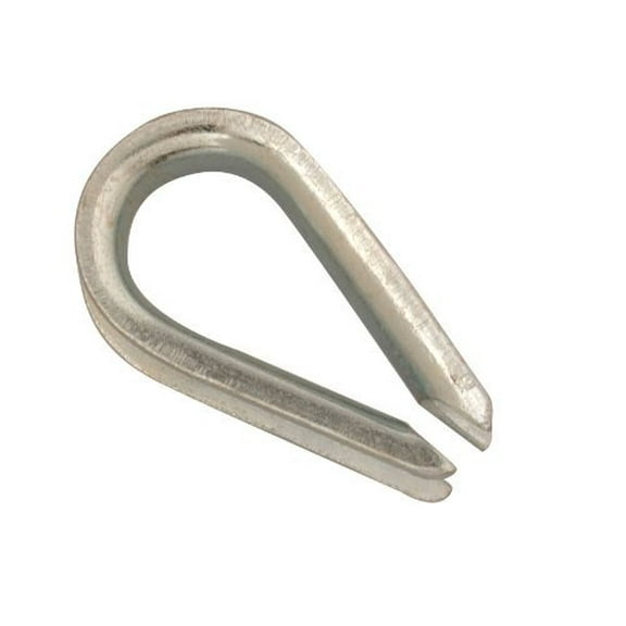 Campbell T7670609 Wire Rope Thimble for 3/32" - 1/8" Rope, Galvanized,