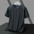 thumbnail image 2 of Mens Short Sleeve T-Shirts Pack Round Neck Casual Shirt Lightweight Undershirt Tee Tops Bulk Summer Casual Athletic Short Sleeve (Black,M), 2 of 4