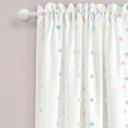 thumbnail image 2 of Rainbow Tufted Dot Window Curtain Panel Single Multi 42X84+2, 2 of 6