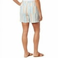 thumbnail image 4 of Briggs Women's Lightweight Linen Blend Drawstring Tie Casual Pull-On Shorts-Blue / S, 4 of 4