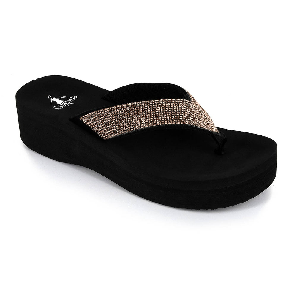 esprit flip flops rose gold