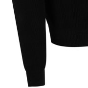 Rick Owens Black Wool Hooded Zip Sweater (Men's)