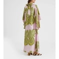thumbnail image 2 of Women's Printed Stand Collar Dress, 3/4 Sleeve Summer Casual Dress, 2 of 3