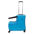 thumbnail image 5 of Anqidi 24 Inch Kids Ride On Suitcase Portable Universal Wheels Trolley Luggage Case Horse Shape Children Travel Suitcase with Combination Lock Blue, 5 of 12