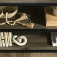 thumbnail image 4 of Walker Edison Rustic Metal 3-Shelf Bookcase, Slate Grey/Black Metal, 4 of 15