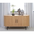 thumbnail image 2 of Unique Furniture Modern 2-Door Slideboad in Natural Oak, 2 of 9