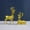 Gold, variant on Loyerfyivos 2Pcs Christmas Reindeer Figurines, Resin Elk Sculpture Miniature Figurine Xmas Deer Statue Artificial Animal Crafts Home Decoration Ornament (Black)