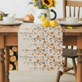 thumbnail image 5 of Table Runner Orange Gray Floral Table Decoration for Kitchen Dinning Spring Flowers Table Decoration for Indoor Outdoor Party Wedding Decor 13x72 Inch, 5 of 7