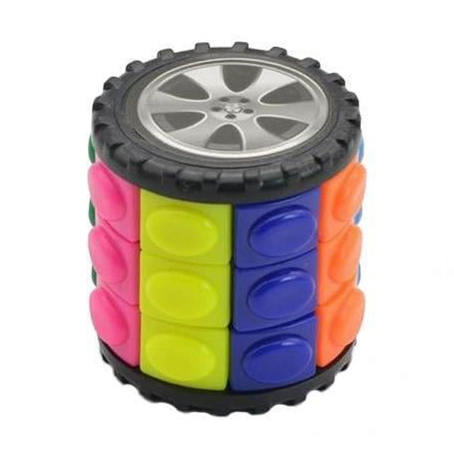3xCylinder Cube Twist Puzzle juguetes de inteligencia niños adultos regalo 3x3 4 piezas