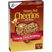 Honey Nut Cheerios Heart Healthy Breakfast Cereal, Gluten Free Cereal With Whole Grain Oats, 10.8Oz