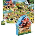 thumbnail image 2 of Crocodile Creek 48-Piece Jigsaw Floor Puzzle - Fun Floor Puzzles for Kids Ages 4-8 - Heavy-Duty Shaped Box for Storage - Day at the Farm - 18 x 24 inches Finished, 2 of 6