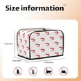 thumbnail image 4 of Toaster Covers 2 Slice, Shrimp No.9037 Waterproof Bread Machine Cover Fits for Standard 2 Slice Toasters, Home Decor Toaster Protection with Hanging Rope, 4 of 7