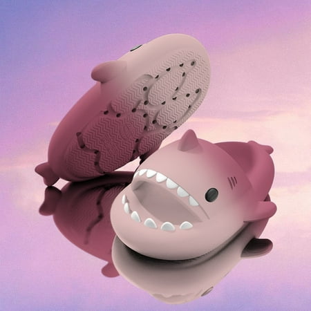 

2022 Summer New Shark Shape Women Slippers Cartoon Couples Slides Men Beach Sandals Non-slip Soft EVA House Bath Shoes