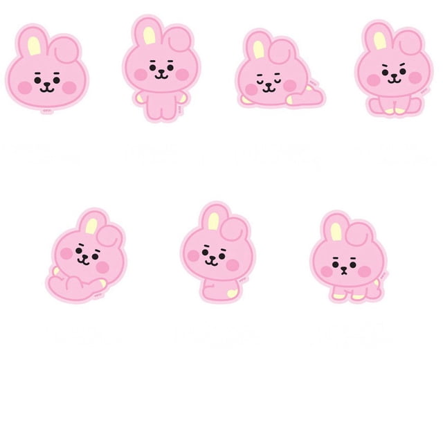 KPOP BTS BT21 Nuevo Lindo De Dibujos Animados Graffiti Pegatinas CHIMMY COOKY KOYA MANG RJ SHOOKY TATA Viaje Equipaje Guitarra Nevera Portátil Bricolaje Niño Juguete Impermeable Pegatina