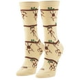 thumbnail image 4 of Cool Socks – Monkeys Crew Socks – Colorful Graphic Cotton Blend – Medium Size Fun Fashion Socks –, 4 of 6