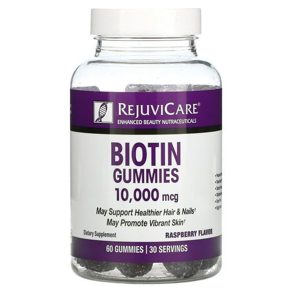 Biotin Rejuvicare Biotina 10,000 Mcg 60 Gummies REJUVICARE Biotin Rejuvicare Biotina 10,000 Mcg 60 Gummies