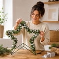 thumbnail image 4 of Decorative Wreath Frames for Floral Arrangements Star Heart Cane Shapes Home Decor, 4 of 7