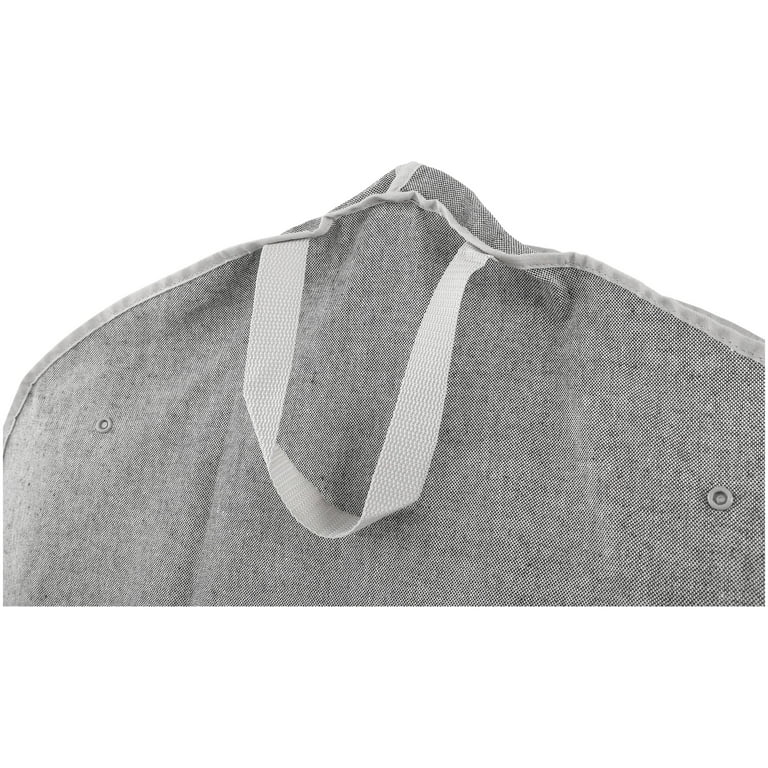 Cotton Canvas Garment Bag Custom Logo Foldable Hanging Clothes