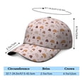 thumbnail image 5 of Pastoral Style Boho Baseball Cap – Vintage Geometric Minimalist Dad Hat with Ink Sketch Print, Retro Rustic Tribal Aesthetic Cap for Outdoor Hiking and Casual Wear, 5 of 7