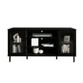 thumbnail image 2 of Castle Place Modern Farmhouse TV Stand Console for TVs up to 65", Black, 2 of 8
