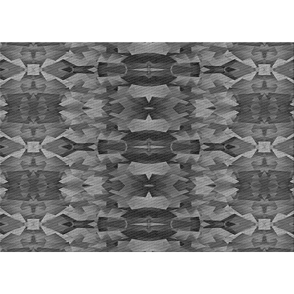 Ahgly Company Indoor Rectangle Patterned Gunmetal Gray Area Rugs, 8' x 12'