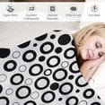 thumbnail image 3 of Orinice Circles Black-and-White Pattern Warm Lightweight Blanket Soft Fleece Blankets for All Seasons - Ideal for Living Rooms, Sofa Decor, Cow Gifts - Available in Multiple Sizes 40x50in, 3 of 6