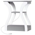 thumbnail image 6 of ZENSTYLE 2 Pcs Side Table 3 Tier End Table with Charging Station Nightstand with USB Storage Shelf Gray, 6 of 9
