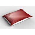 thumbnail image 2 of Ambesonne Abstract Pillow Sham 2 Pack, Ombre Effect Twirling Rays, 30"x20", Burgundy Dried Rose, 2 of 3