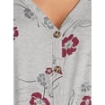 thumbnail image 4 of Time and Tru Women's Maternity Short Sleeve Button Up T-Shirt, 4 of 6